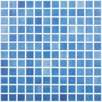Mozaic sticla Niebla Celeste, suport polybond, 2.5x2.5 cm, cutie 2mp